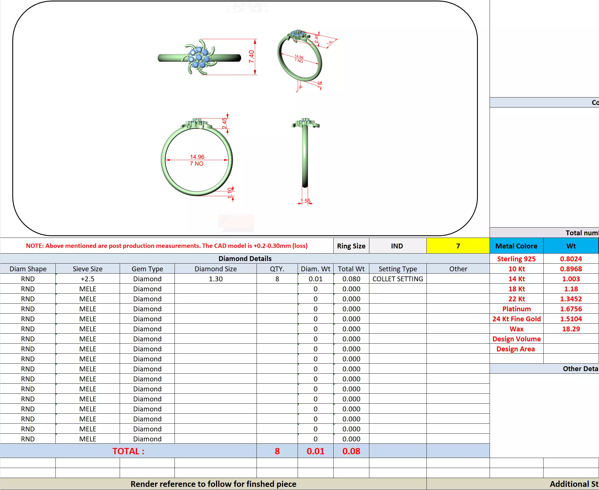 Round Cut Diamond Engagement Wedding Ring 3DM STL Video 3D print model_13