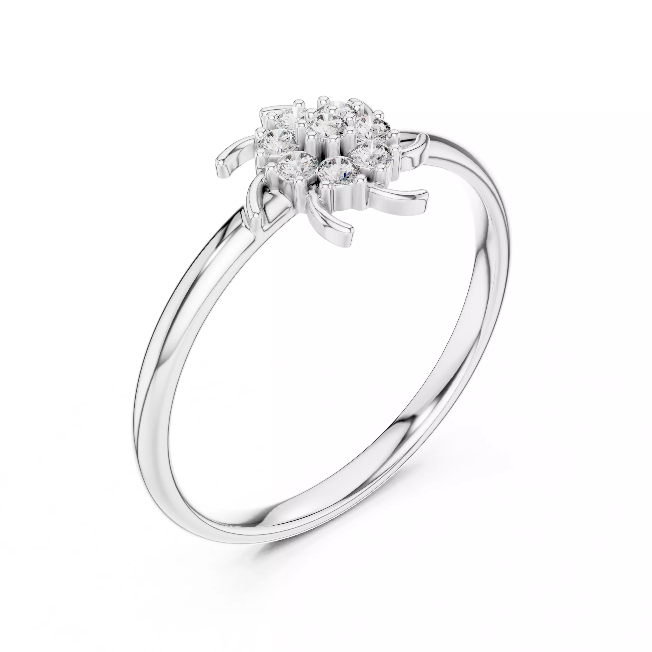 Round Cut Diamond Engagement Wedding Ring 3DM STL Video 3D print model_10