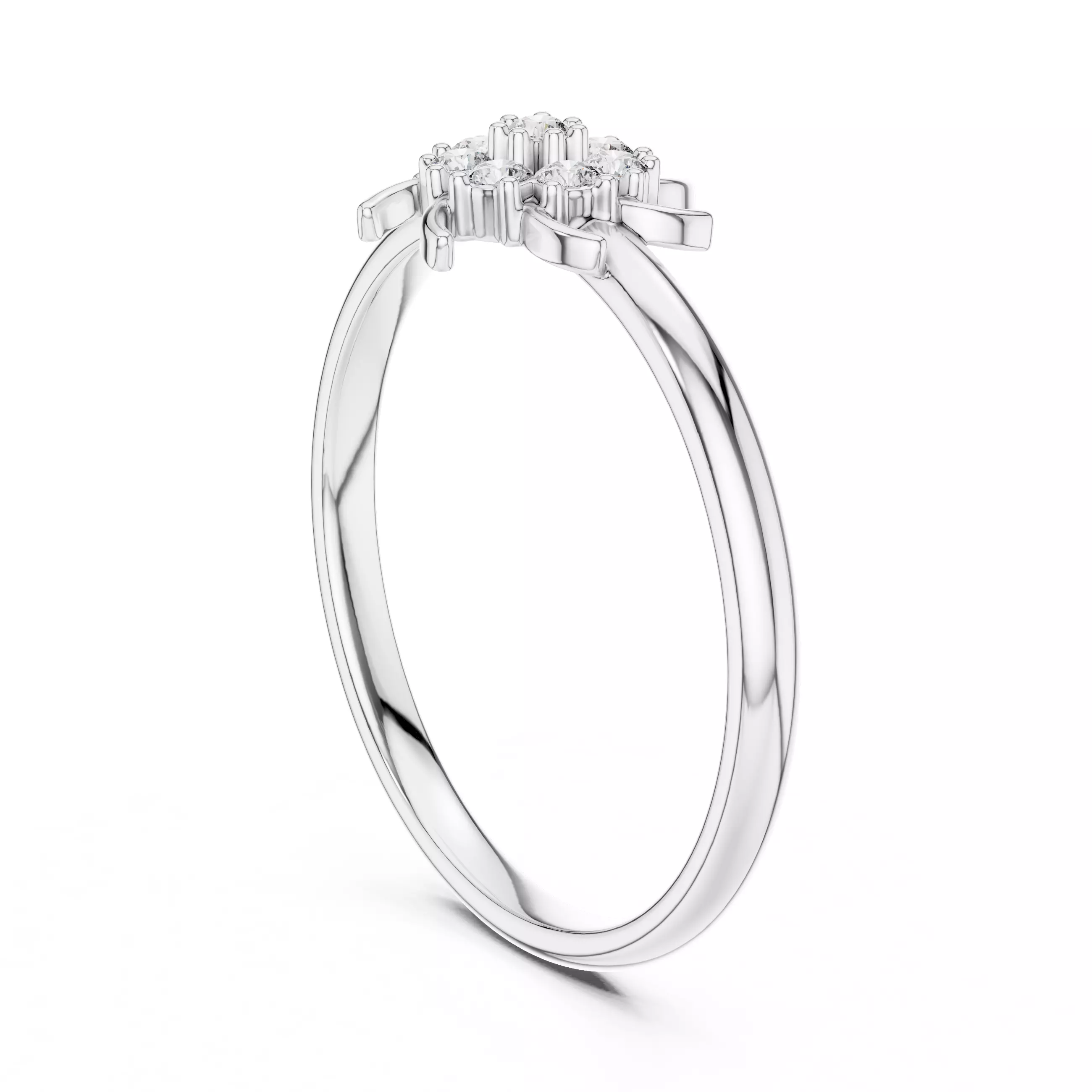 Round Cut Diamond Engagement Wedding Ring 3DM STL Video 3D print model_9