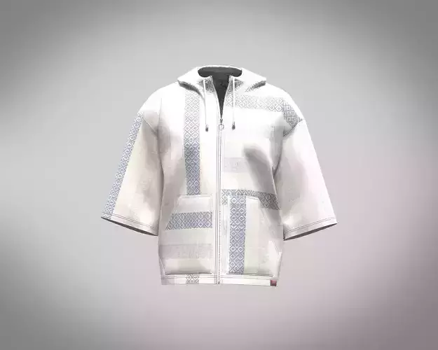 Mens hoodie with front zip pocket