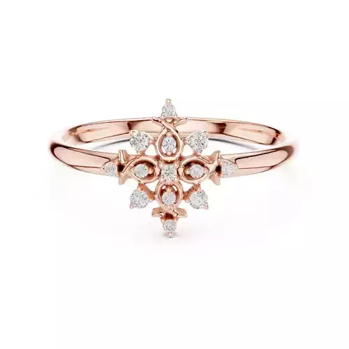 Round Cluster Diamond Engagement Wedding Ring 3DM STL Video