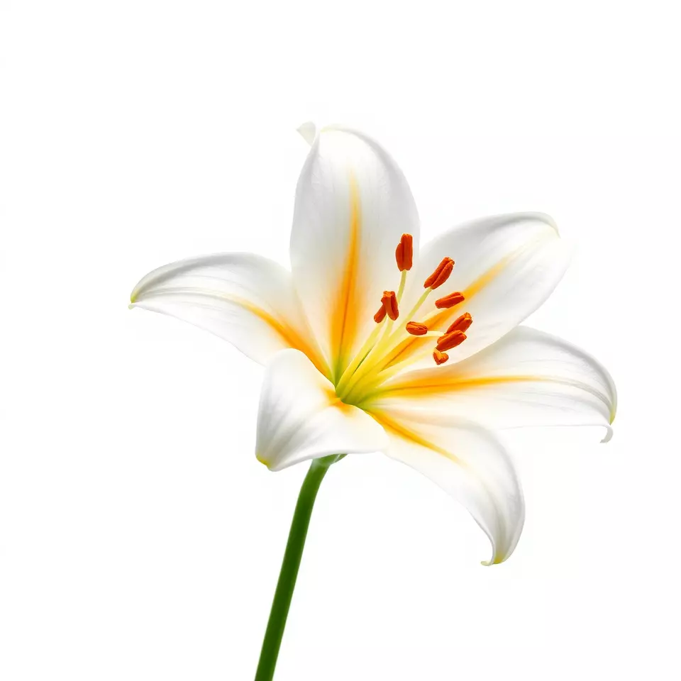 White Lily Bloom model pack Low-poly 3D model_3