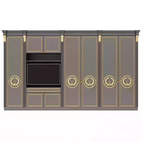 Classic Wardrobe Furniture 0401 Black