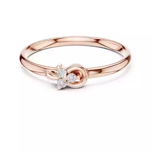 Four Round Cut Diamond Engagement Wedding Ring 3DM STL Video