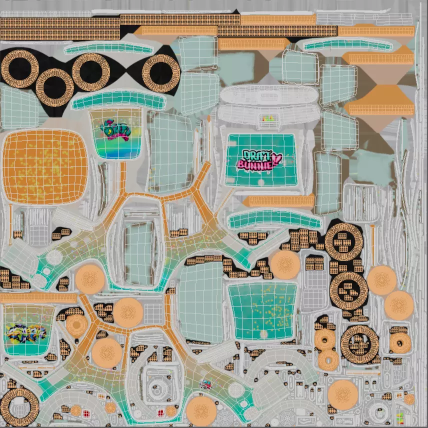 Funky Cartoon Car 3D model_10