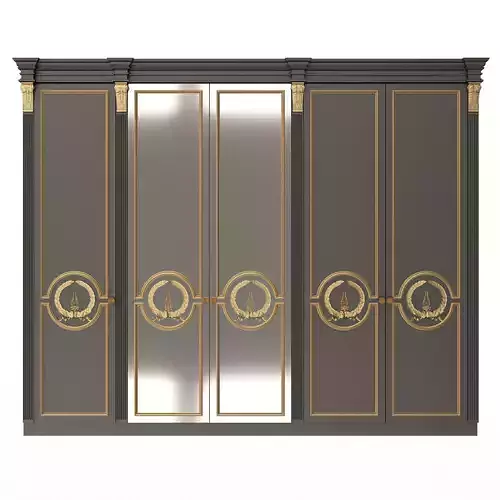 Classic Wardrobe Furniture 0402 Black