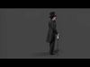 Gentleman Low-poly 3D model_1