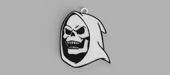 Skeletor Head He-Man keychain - pendant - earring