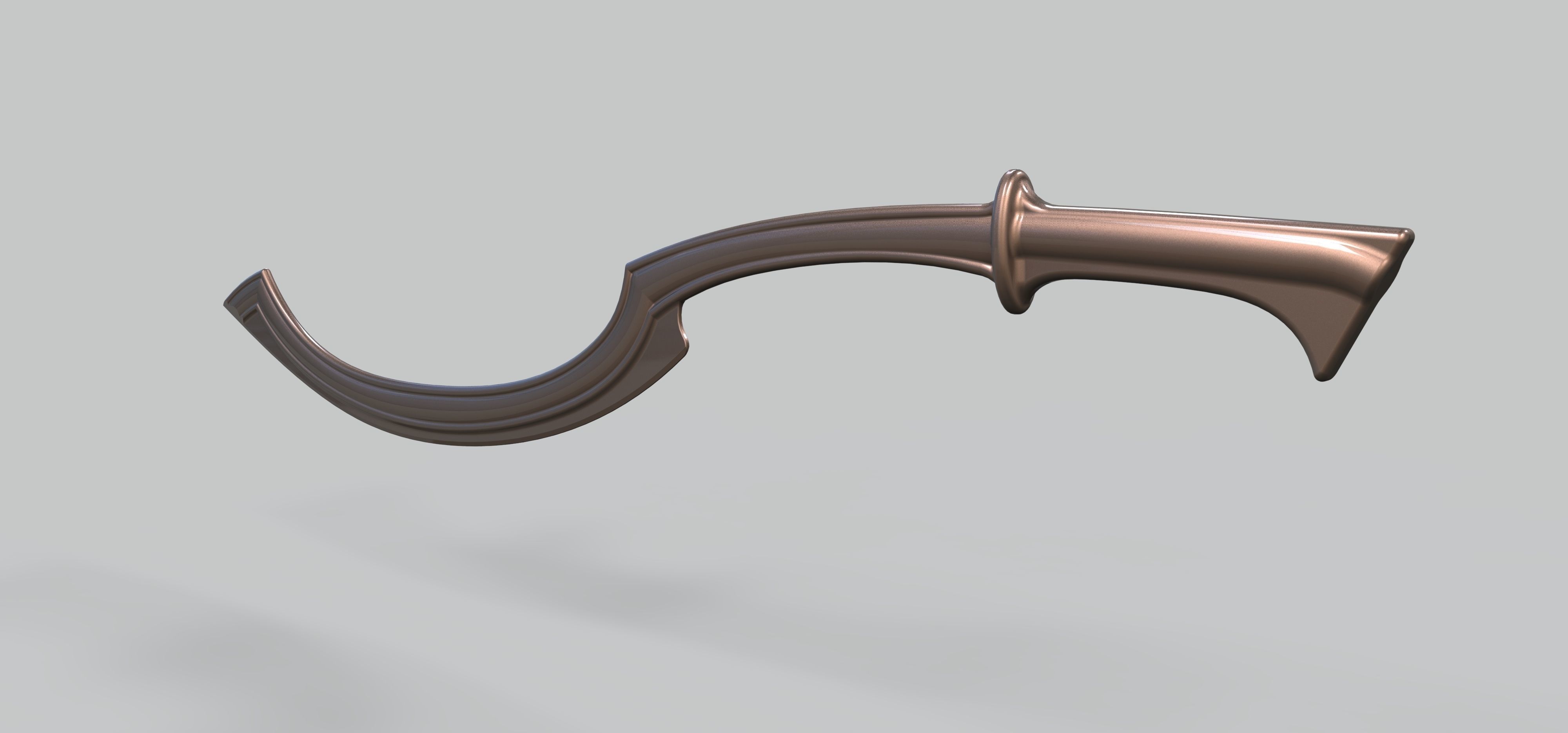 Egyptian Khopesh 3D model_4