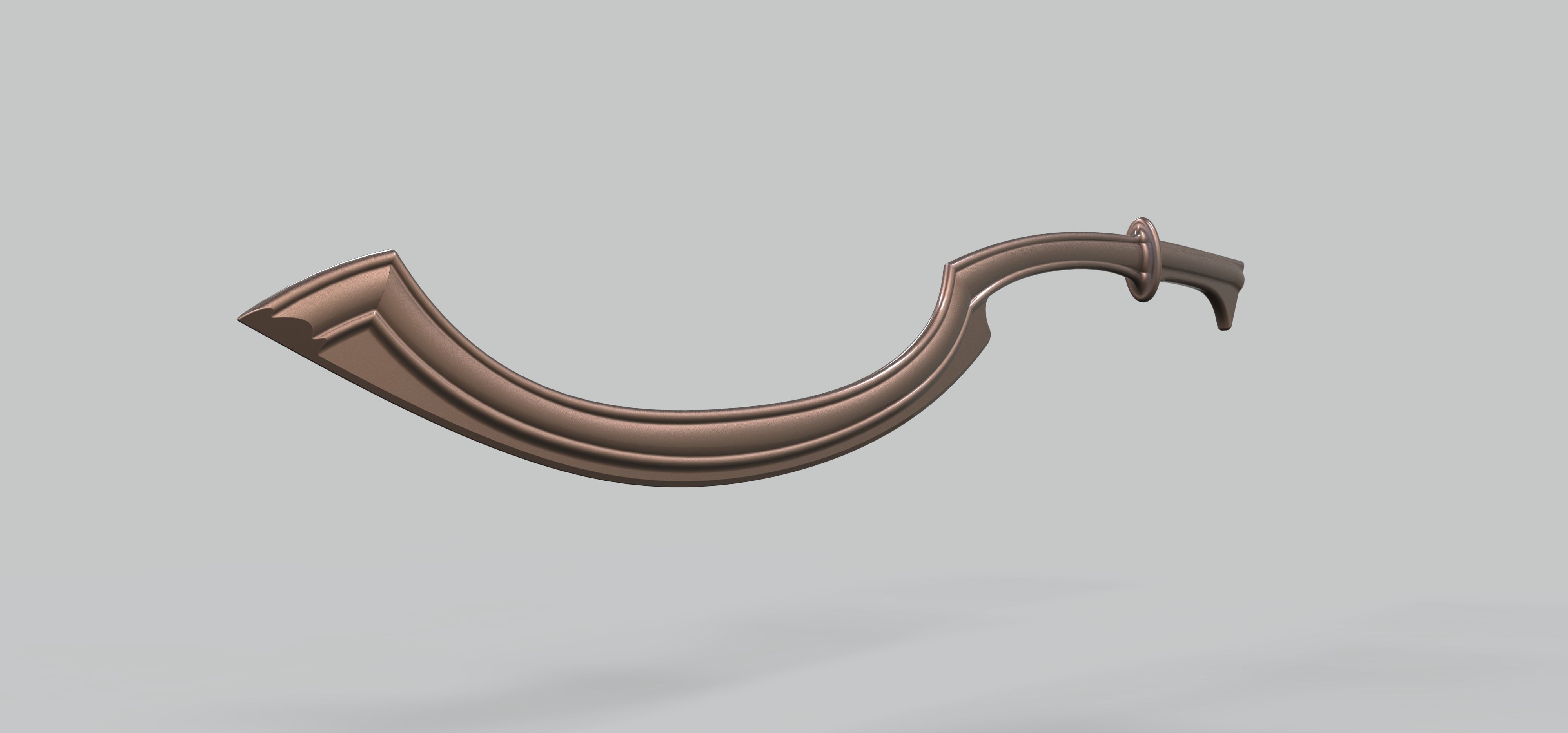 Egyptian Khopesh 3D model_2
