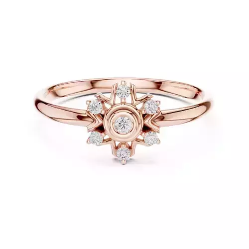 Bezel Set Round Cut Diamond Engagement Ring 3DM STL Video 3D print model Bezel Set Round Cut Diamond Engagement Ring 3DM STL Video 3D print model