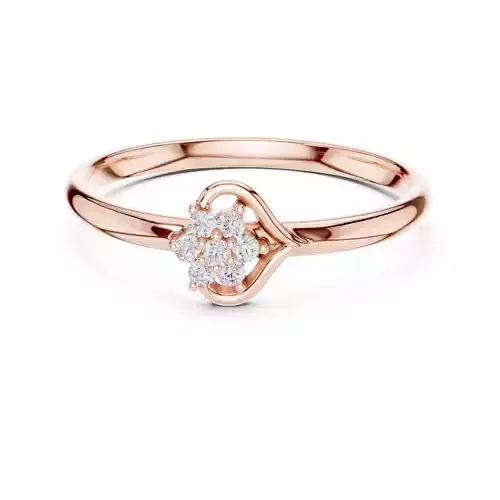 Round Diamond Heart Shape Engagement Ring 3DM STL Video 3D print model Round Diamond Heart Shape Engagement Ring 3DM STL Video 3D print model