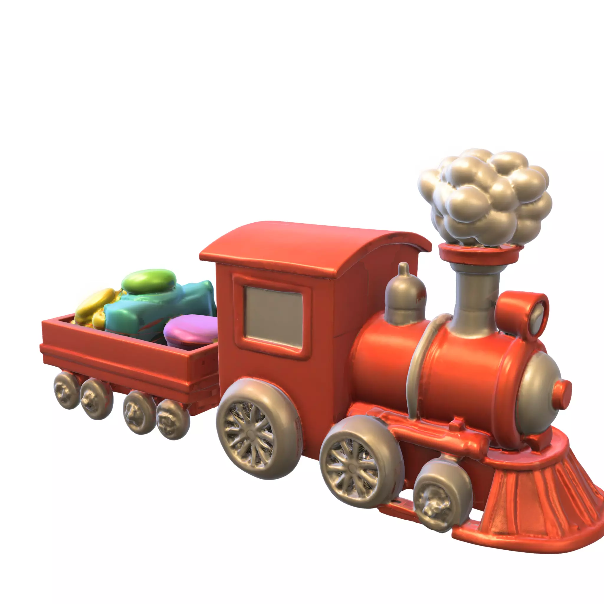 Vintage Steam Locomotive Collection 3D model_16