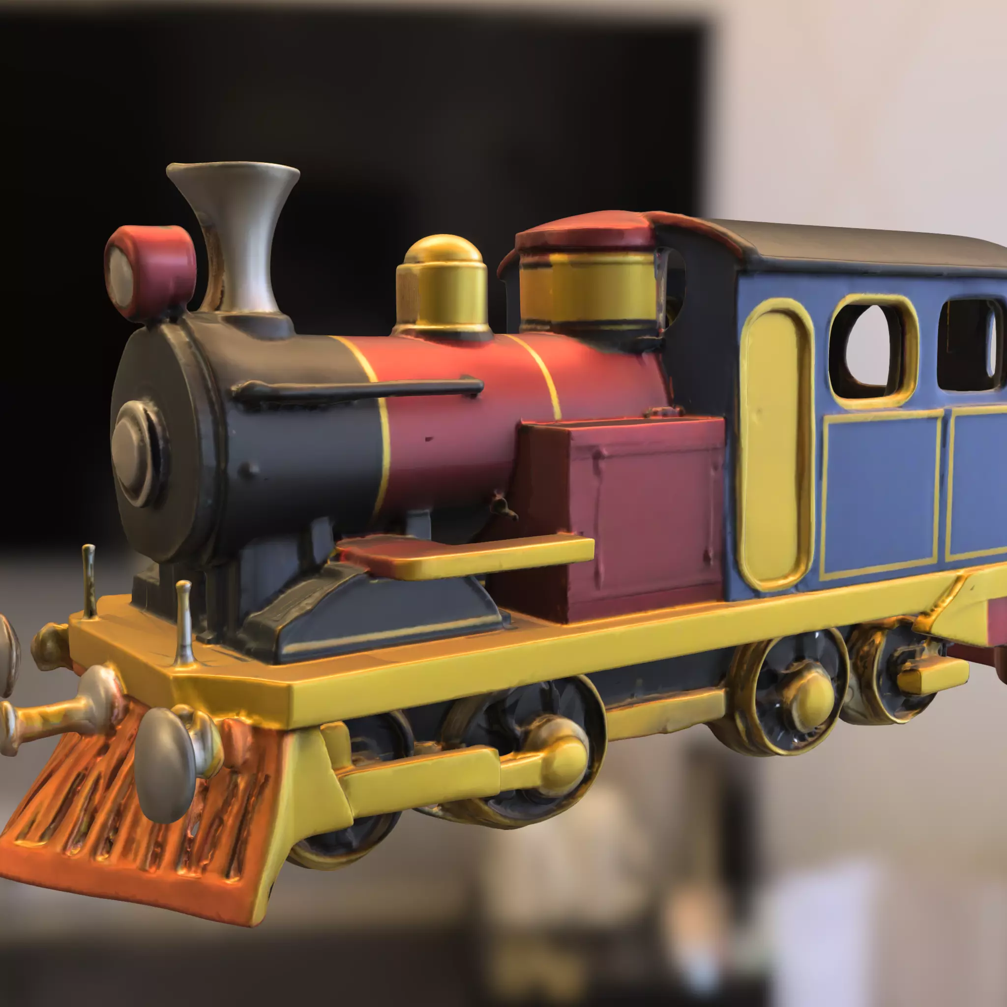 Vintage Steam Locomotive Collection 3D model_13