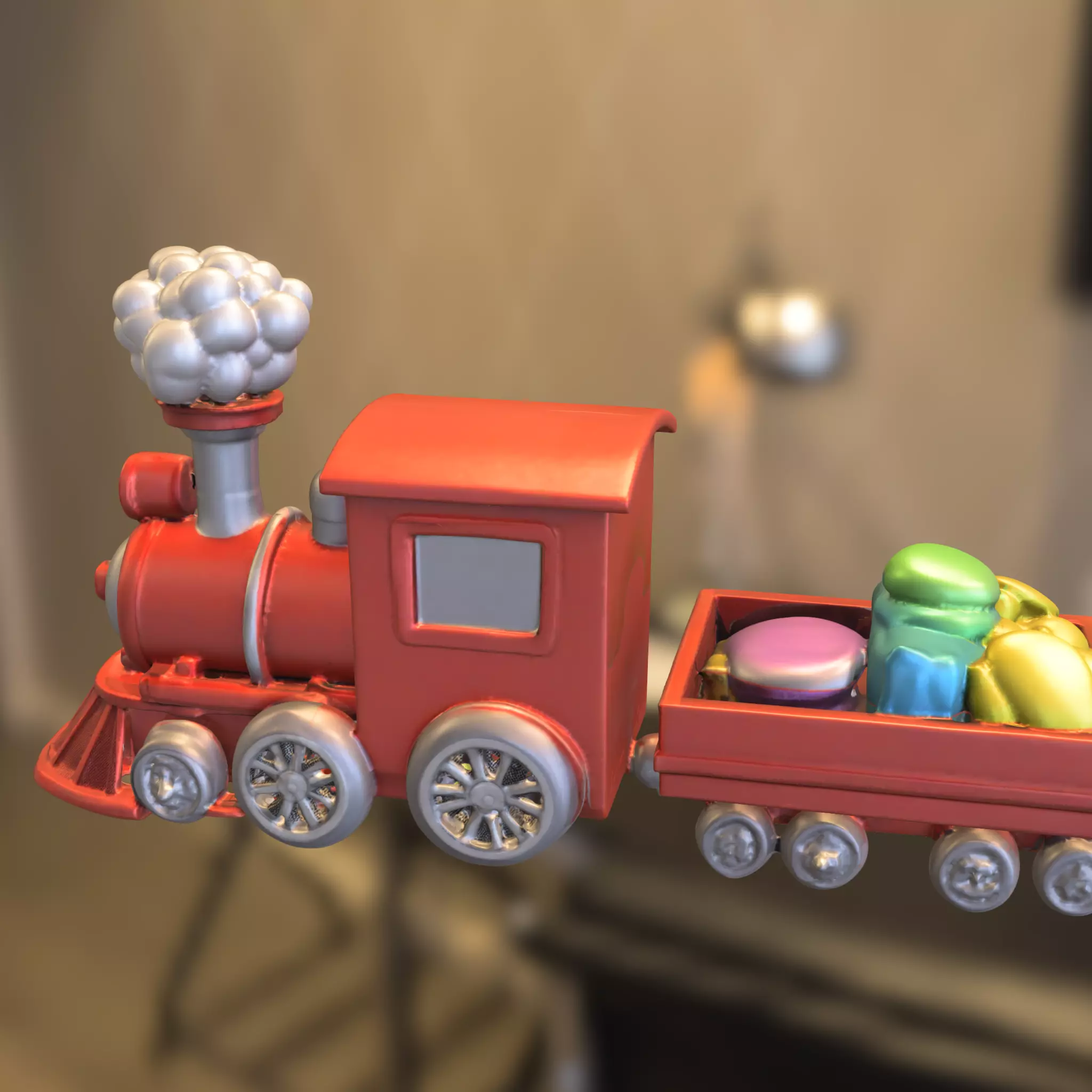 Vintage Steam Locomotive Collection 3D model_8