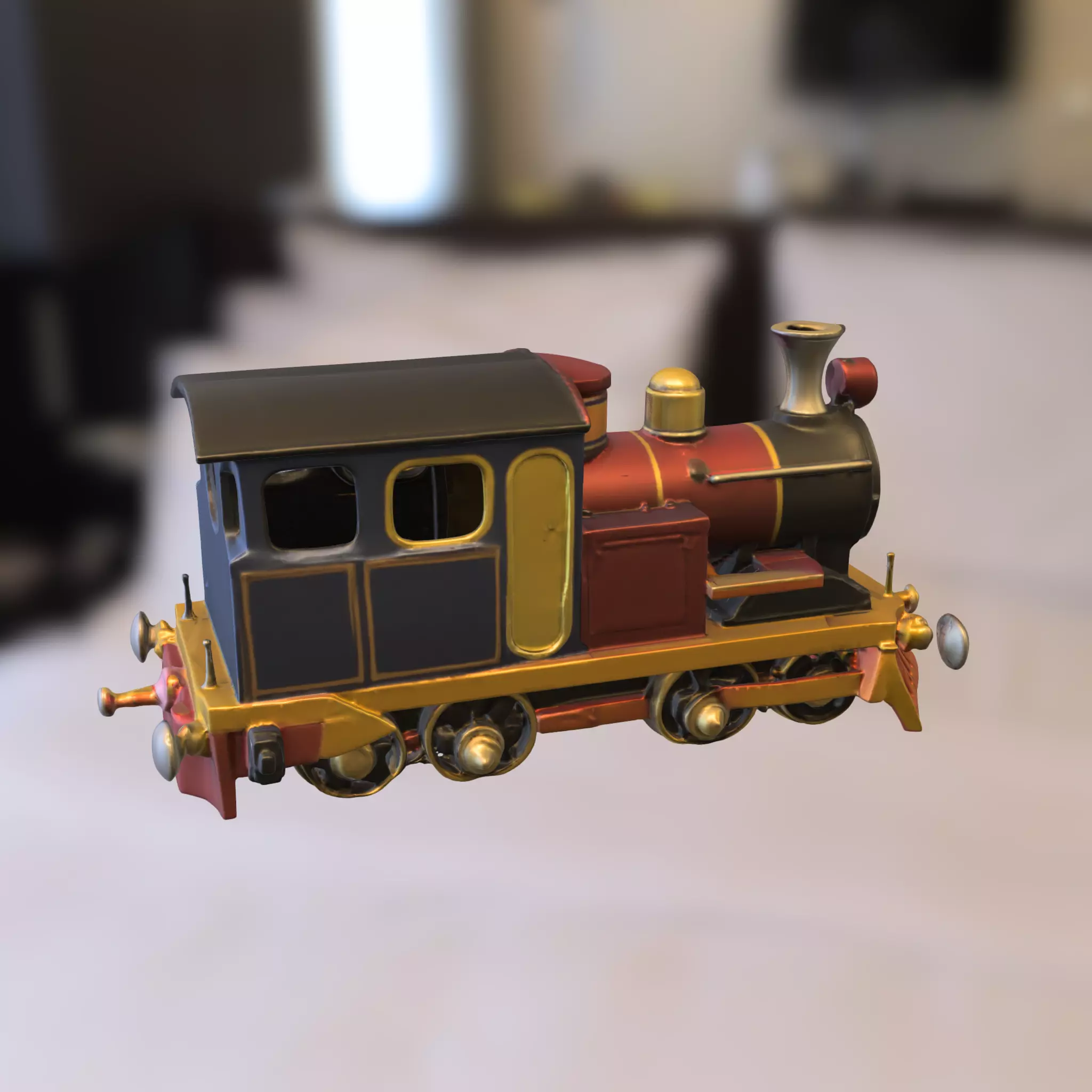 Vintage Steam Locomotive Collection 3D model_5