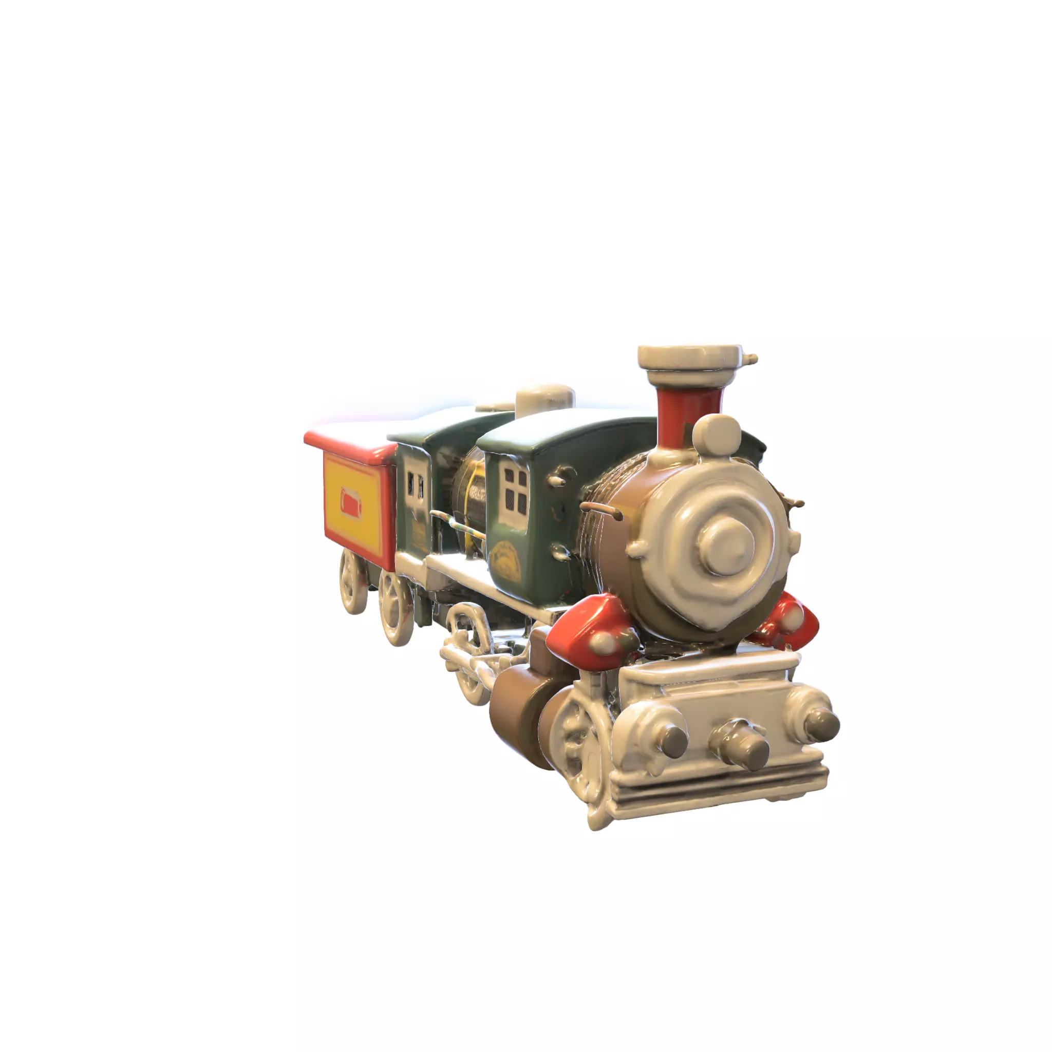 Vintage Steam Locomotive Collection 3D model_3