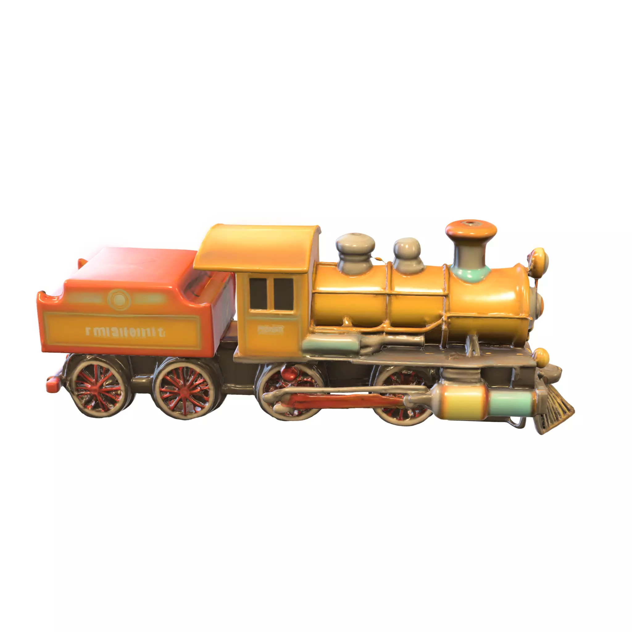 Vintage Steam Locomotive Collection 3D model_6