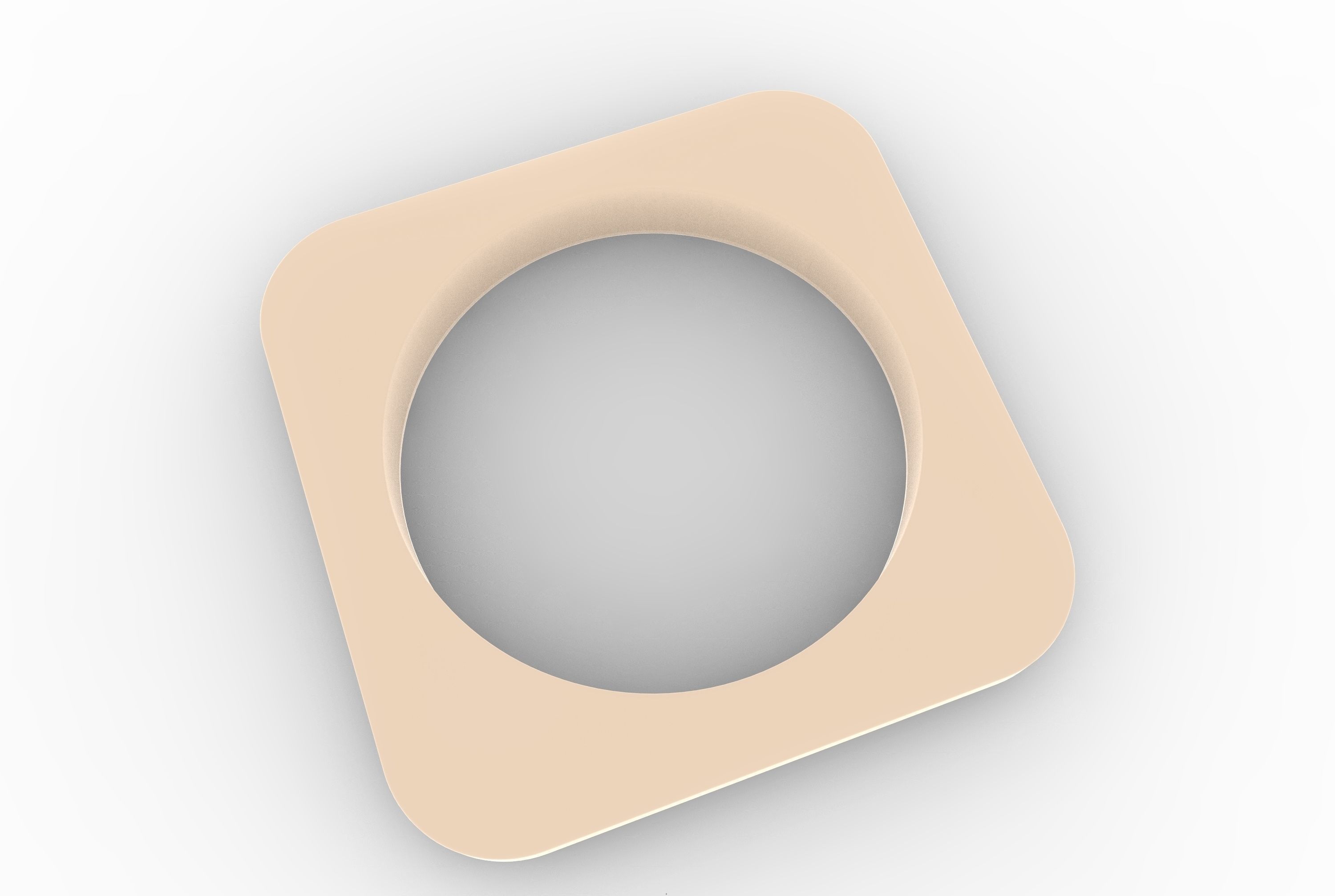square bangle Free 3D print model_1