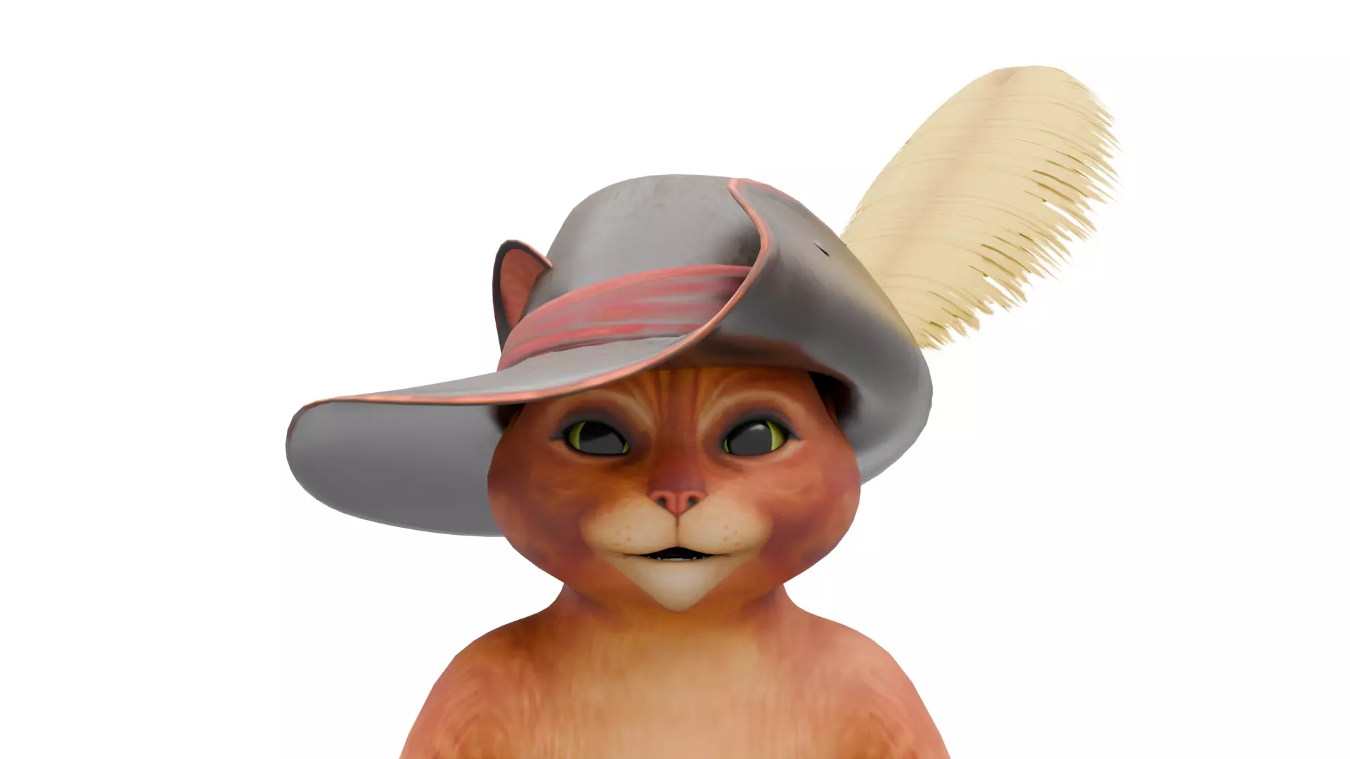 Puss in Boots Low-poly 3D model_0
