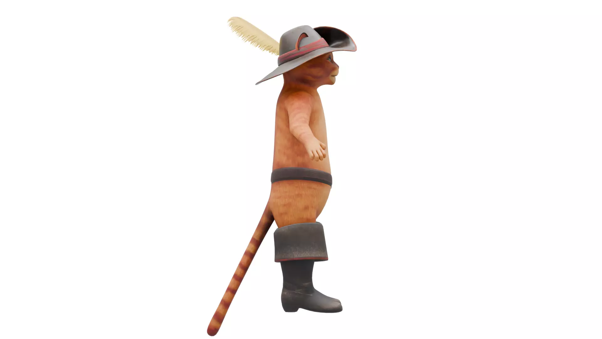 Puss in Boots Low-poly 3D model_4
