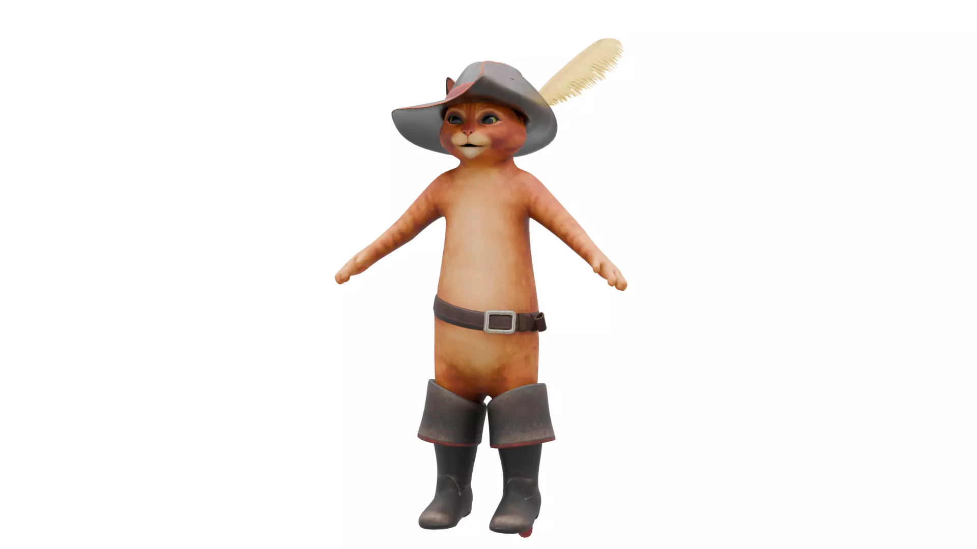 Puss in Boots Low-poly 3D model_2