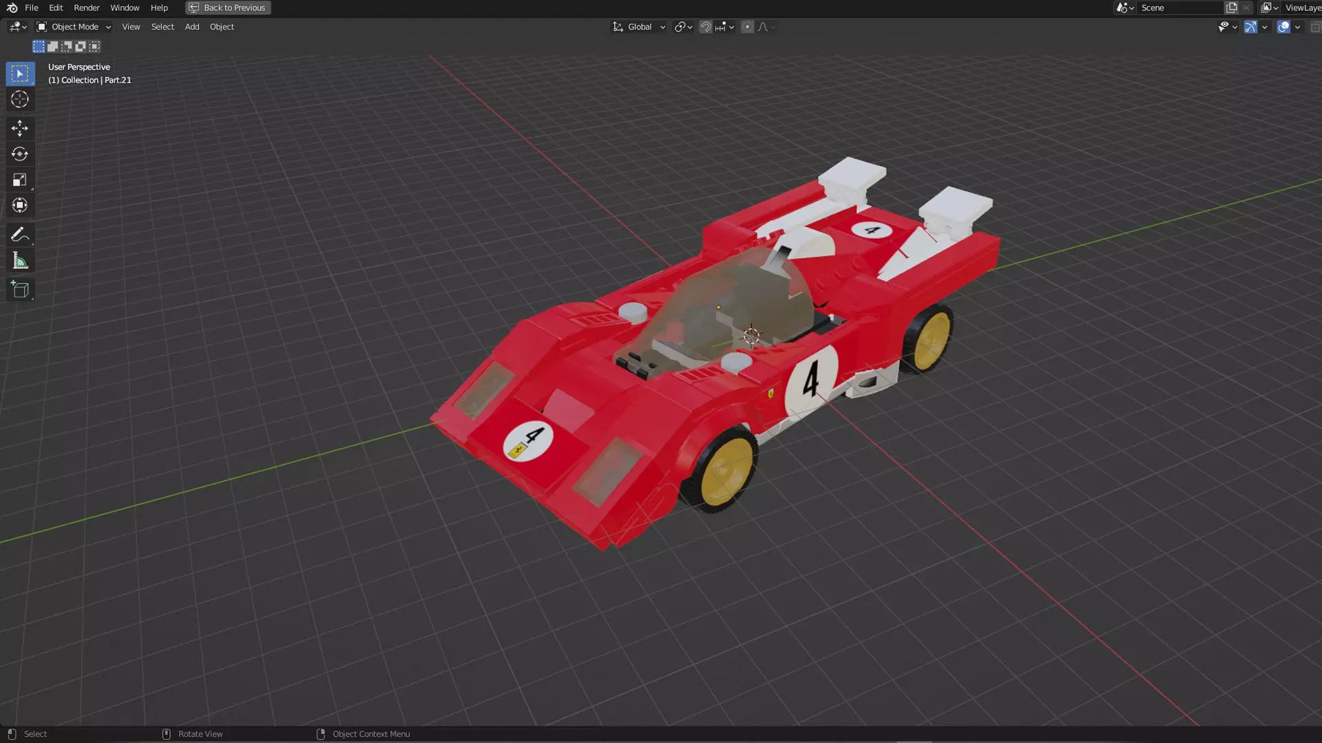 Wikibricks3D - 76906 1970 Ferrari 512M  3D print model_1
