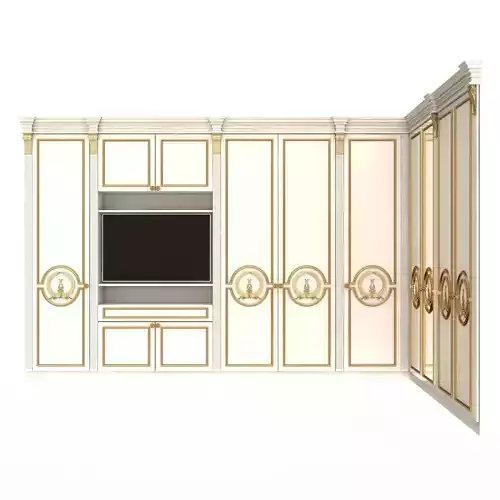 Classic Wardrobe Furniture 0403 White