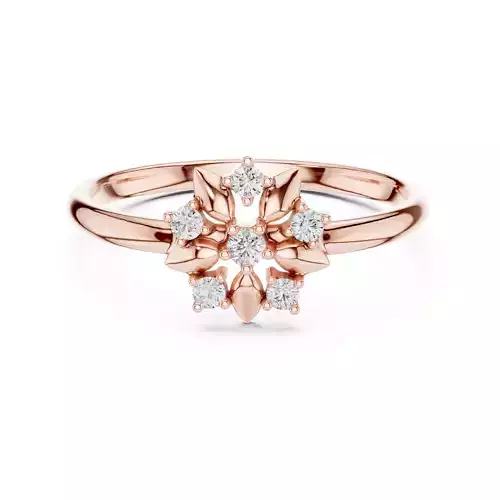 Six Round Diamond Engagement Wedding Ring 3DM STL Video