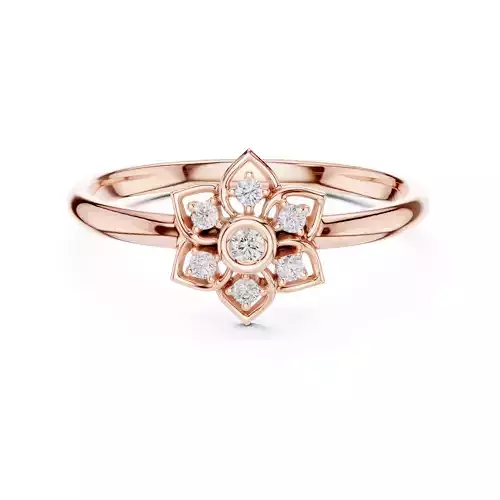 Bezel Set Round Cut Diamond Engagement Ring 3DM STL Video 3D print model Bezel Set Round Cut Diamond Engagement Ring 3DM STL Video 3D print model