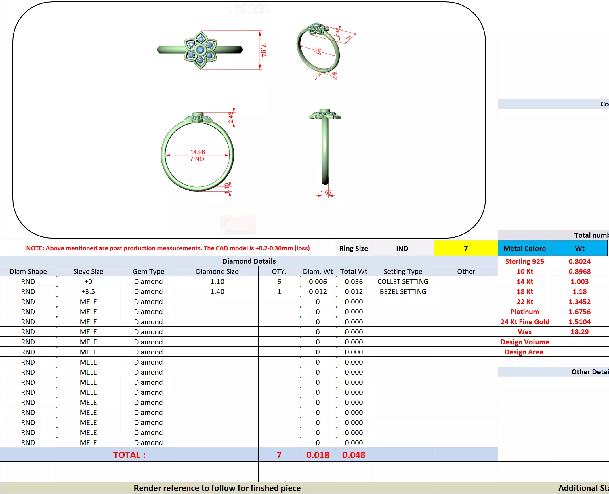 Bezel Set Round Cut Diamond Engagement Ring 3DM STL Video 3D print model_13
