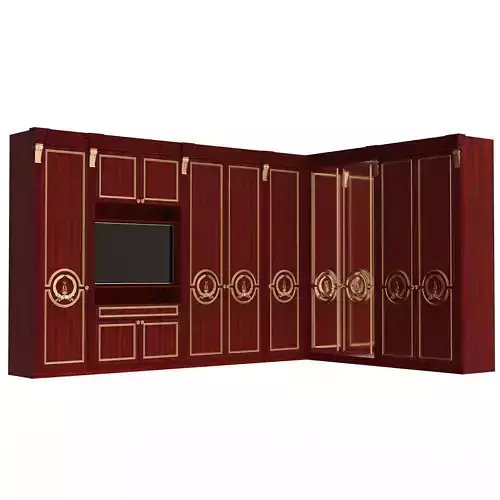 Classic Wardrobe Furniture 0403 Wood