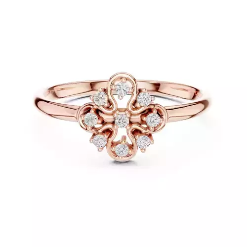  Round Diamond Christian Cross Engagement  Ring 3DM STL Video 3D print model