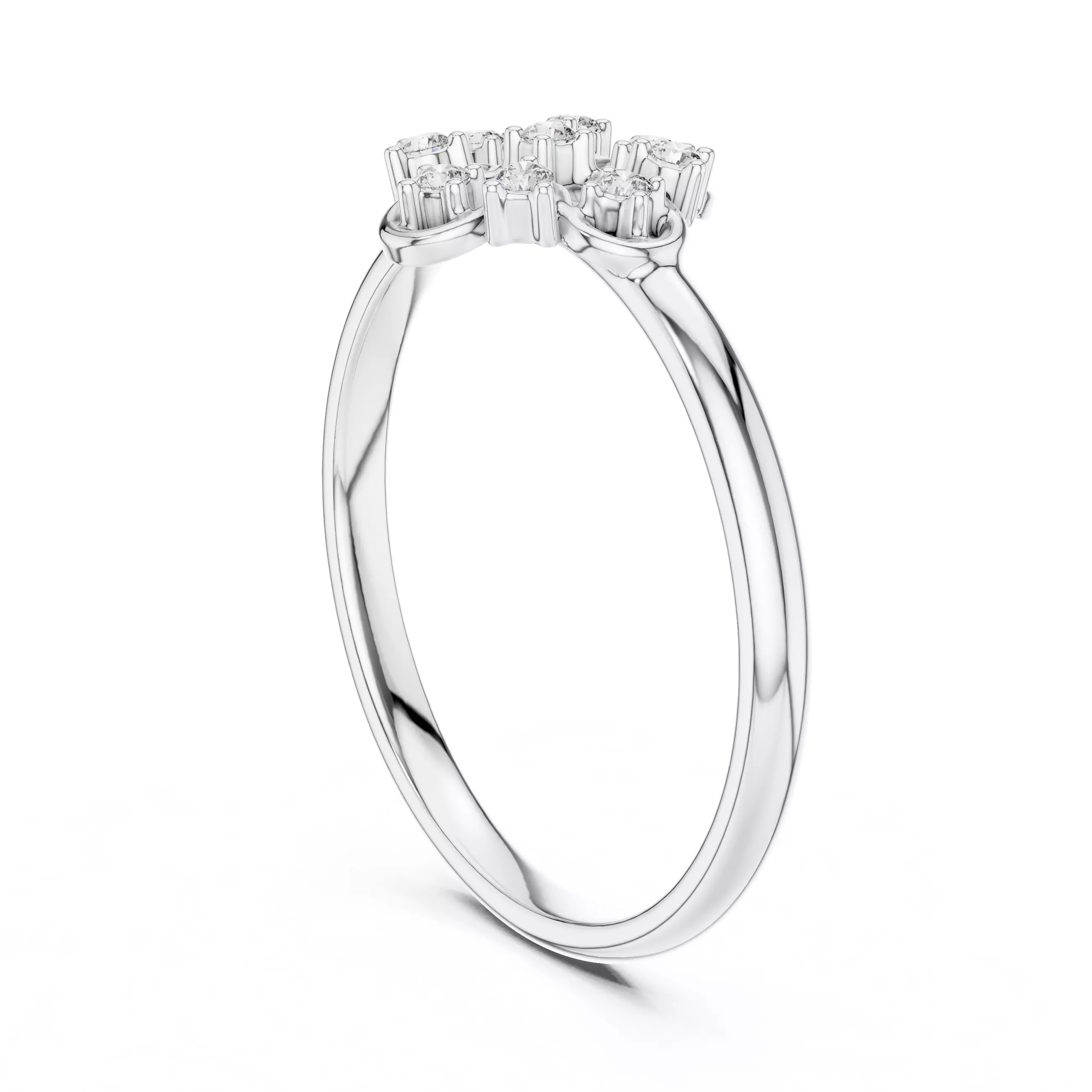 Round Diamond Christian Cross Engagement  Ring 3DM STL Video 3D print model_9