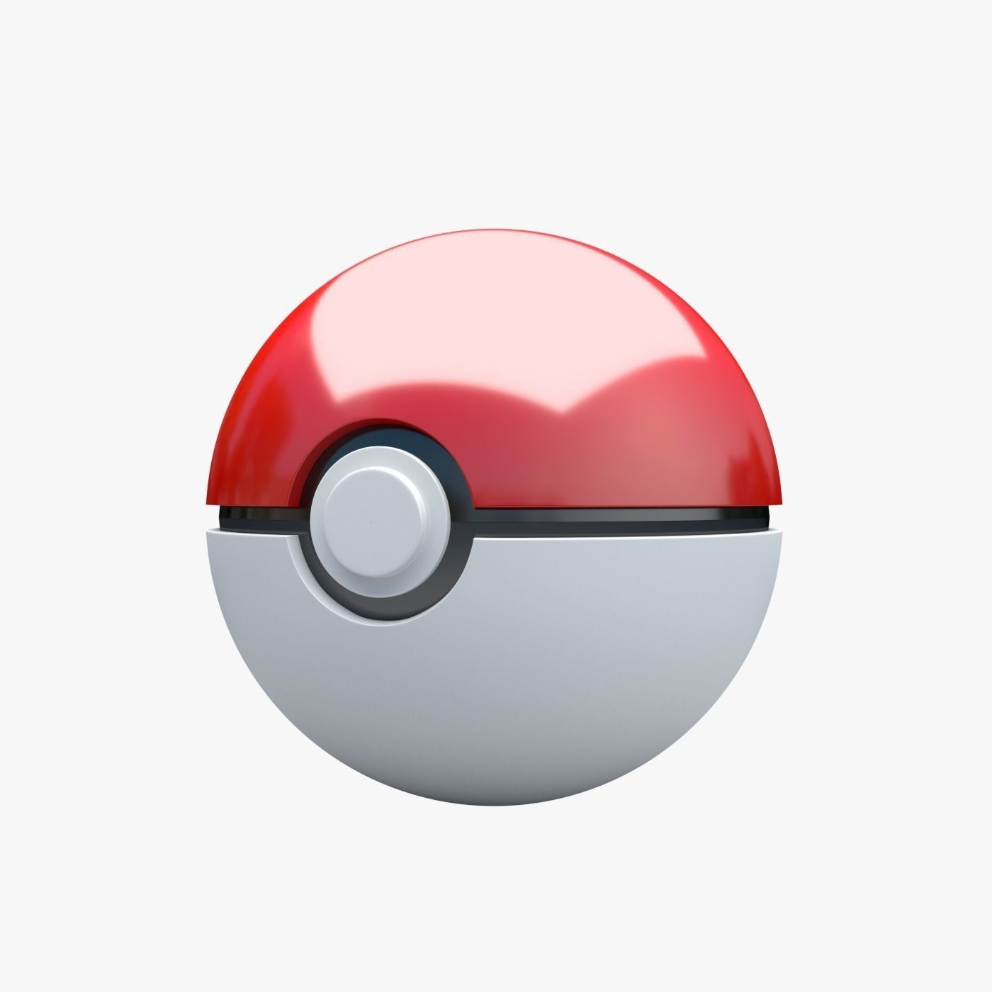 PokeBall pokemon ball 3D model_0