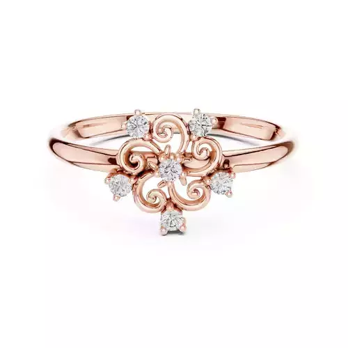 Round Cut Diamond Engagement Wedding Ring 3DM STL Video