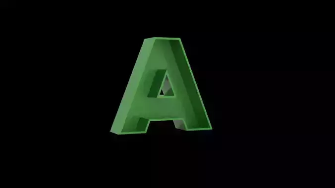 Letter A - flower box