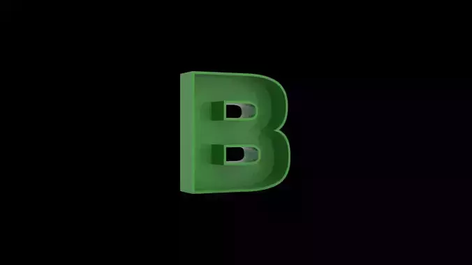 Letter B - flower box