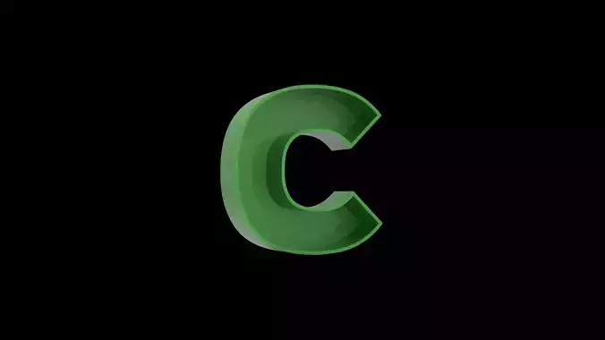 Letter C - flower box