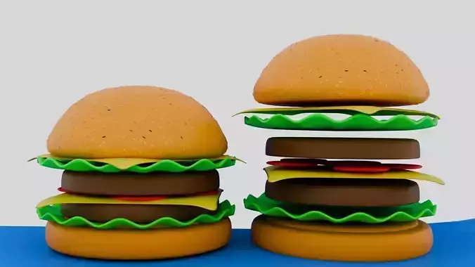 Burger 3D Model 