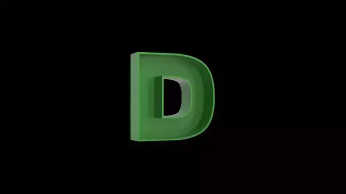 Letter D - flower box