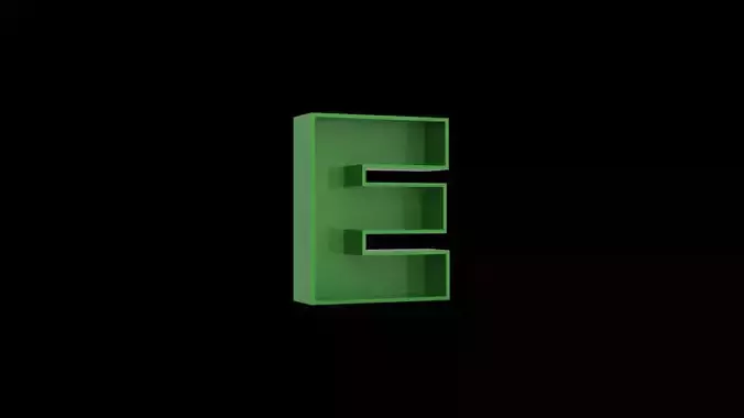 Letter E - flower box