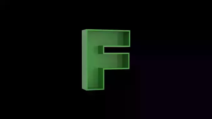 Letter F - flower box