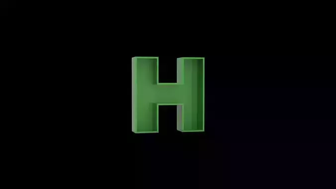 Letter H - flower box