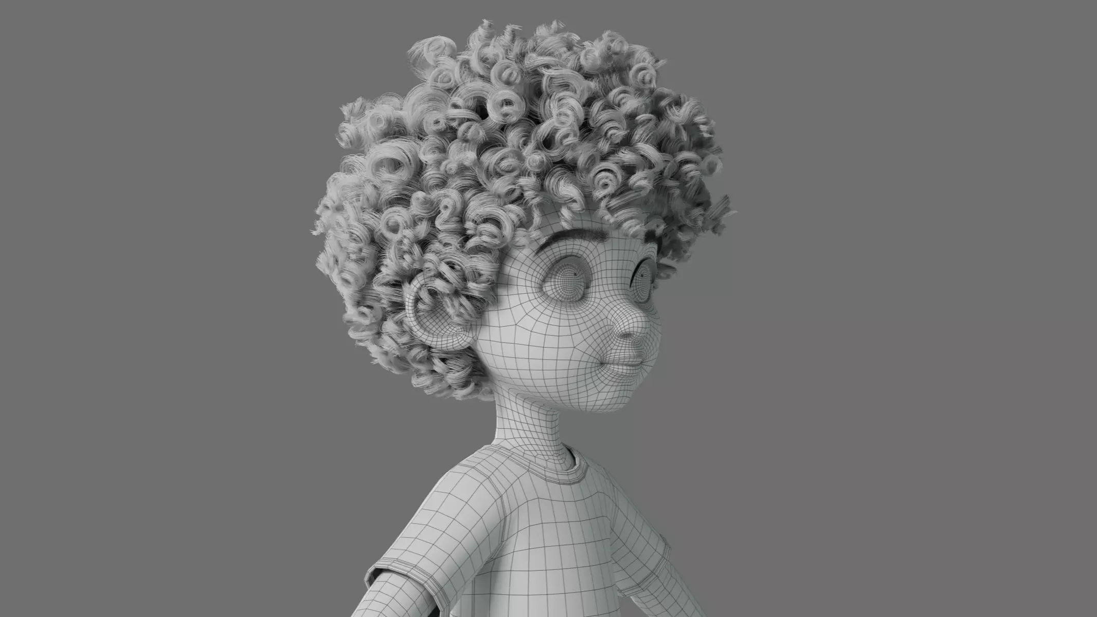 Cartoon Black Boy Rigged 3D model_54