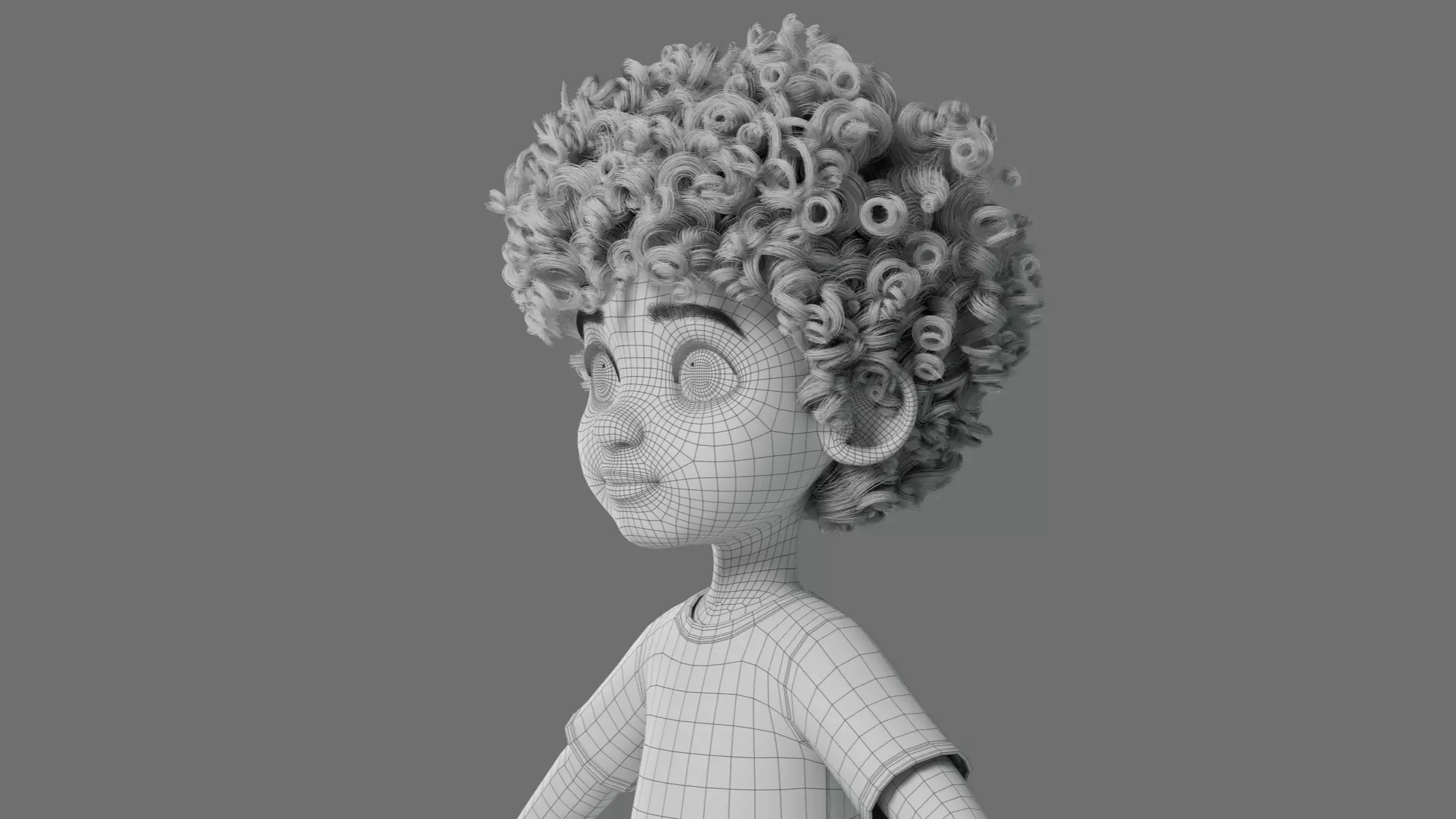 Cartoon Black Boy Rigged 3D model_45