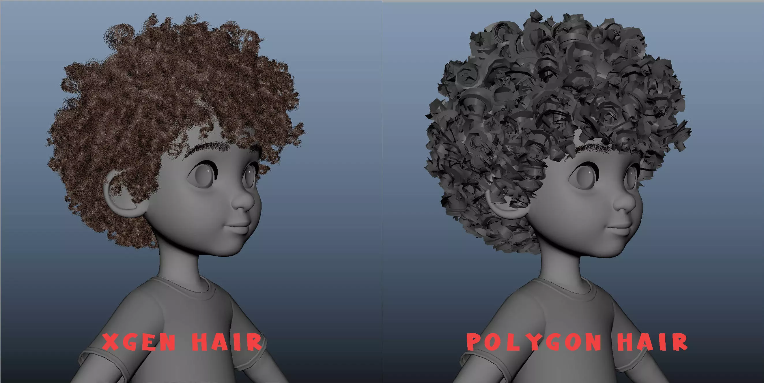 Cartoon Black Boy Rigged 3D model_44