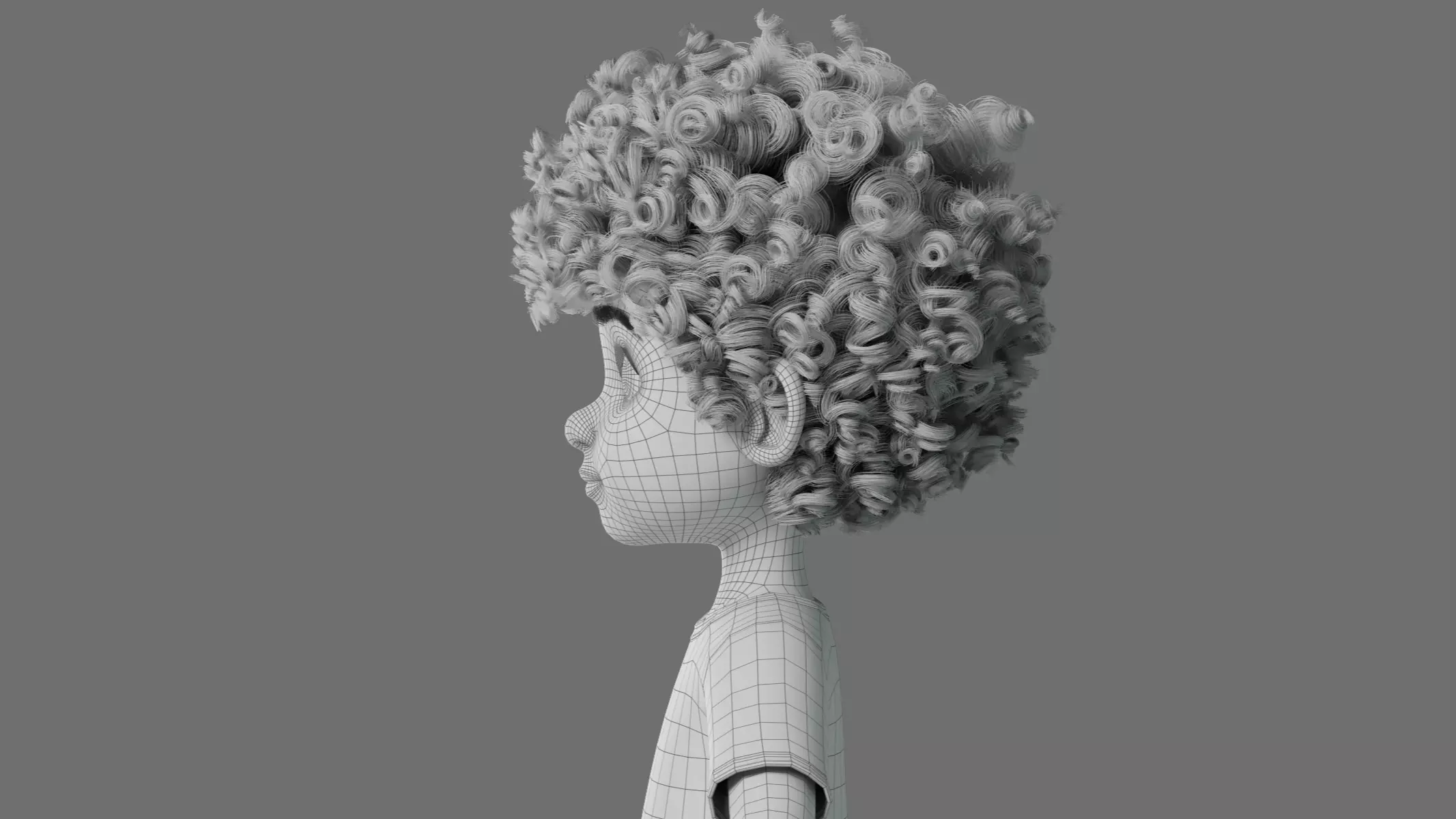 Cartoon Black Boy Rigged 3D model_47