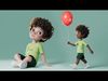 Cartoon Black Boy Rigged 3D model_1