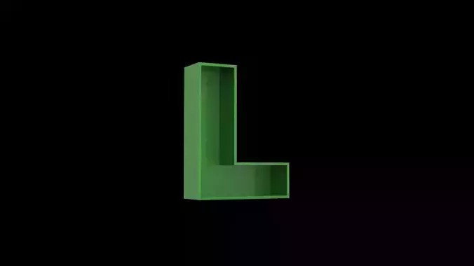 Letter L - flower box